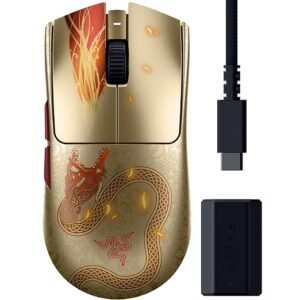 Razer Viper V3 Pro Counter-Strike 2 Dragon Lore - Ultralight Wireless Esports Gaming Mouse - 54g - 8K HyperPolling - Sensor 35K DPI - 2.4GHz HyperSpeed - 95 Hours Battery Life - PC/Mac | Dragon Lore